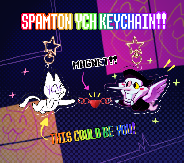 SPAMTON X YCH KEYCHAINS