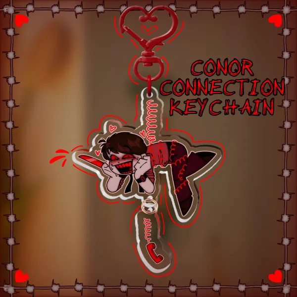 Conor acrylic connection keychain