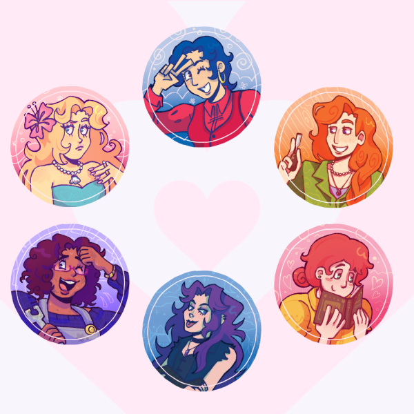 Stardew Valley Bachelorettes Plush Buttons