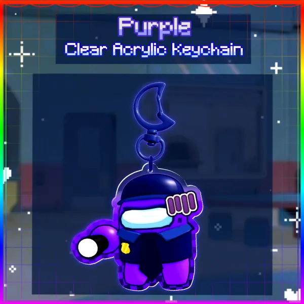 Purple Among Us Show 🔮 | Clear Acrylic Keychain