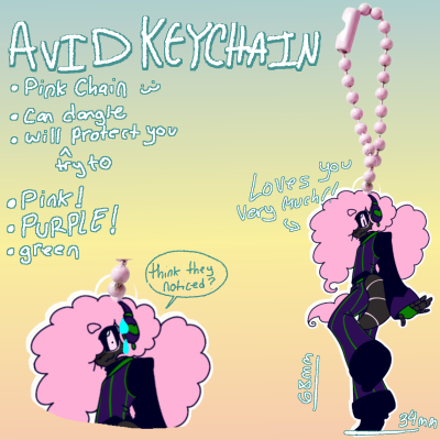 Avid Mailman outfit keychain!