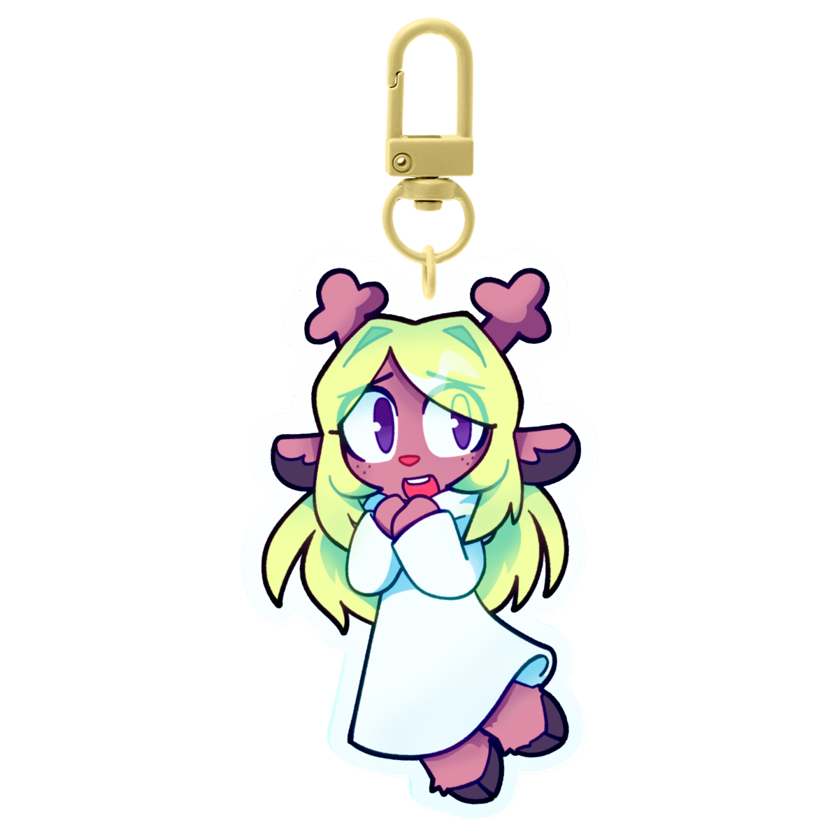 Noelle Colored Edge Acrylic Charm