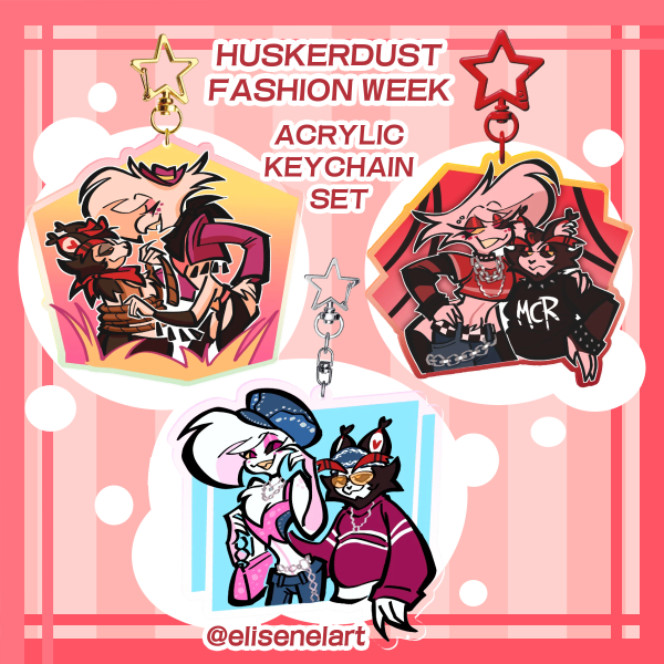 Huskerdust Fashion Week Set - Acrylic Keychains
