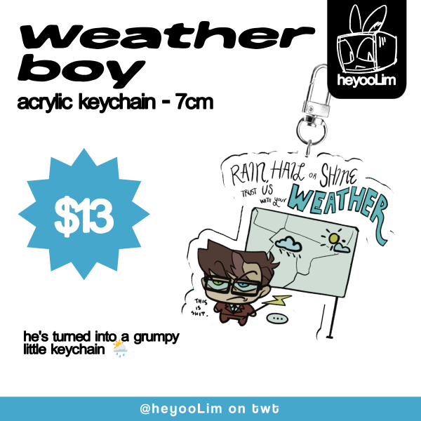 Vincent whittman (weatherboy) | Clear Acrylic Keychain