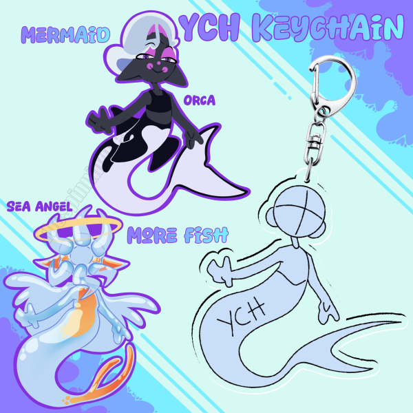 YCH mermaid Keychain