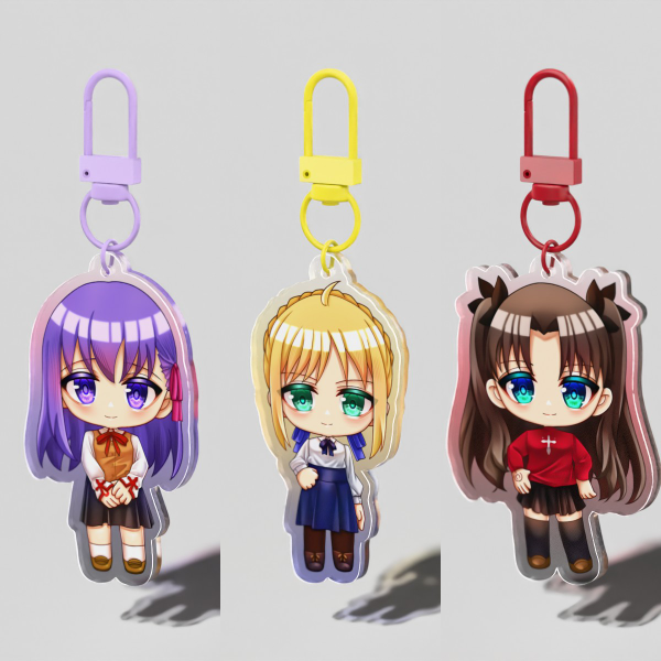 FATE/STAY NIGHT Heroines Artoria Pendragon Rin Tohsaka Sakura Matou Acrylic Keychains | Maerachii
