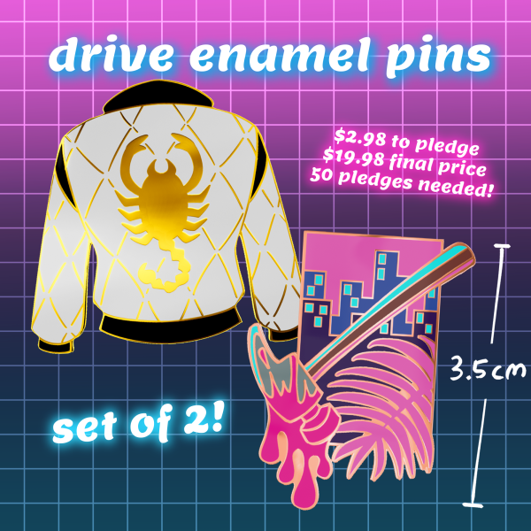 Drive Enamel Pins