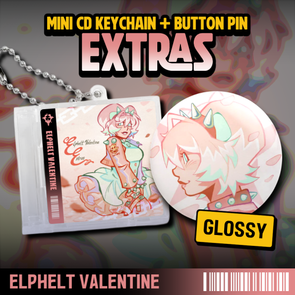 Extras Set | CD Keychain + Glossy Button Pin