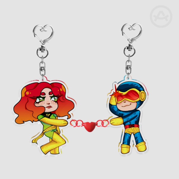 Jott Acyrlic Clear Charms! (Jean + Scott)