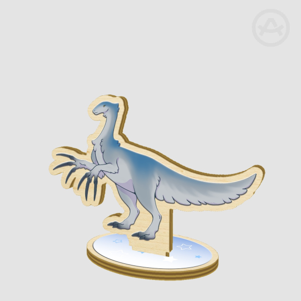 Thora the Therizinosaurus Wood Standee