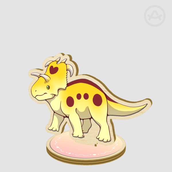 Lorelai the Lokiceratops Wood Standee