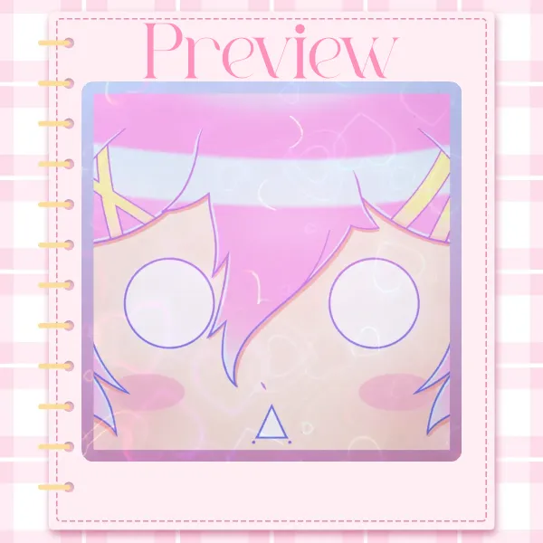 Suprised Ren square sticker - 14DWY
