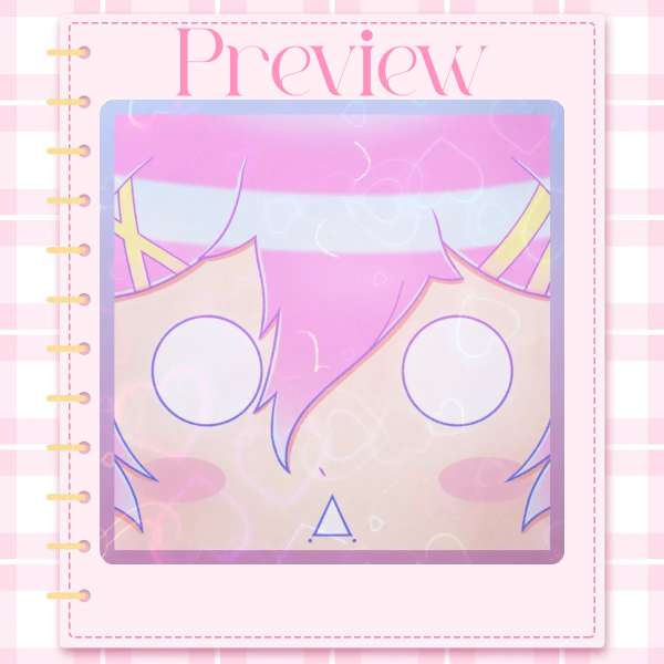 Suprised Ren square sticker - 14DWY