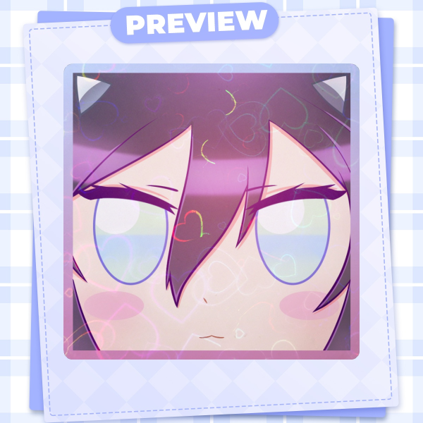Kitsune Ren square sticker - 14DWY