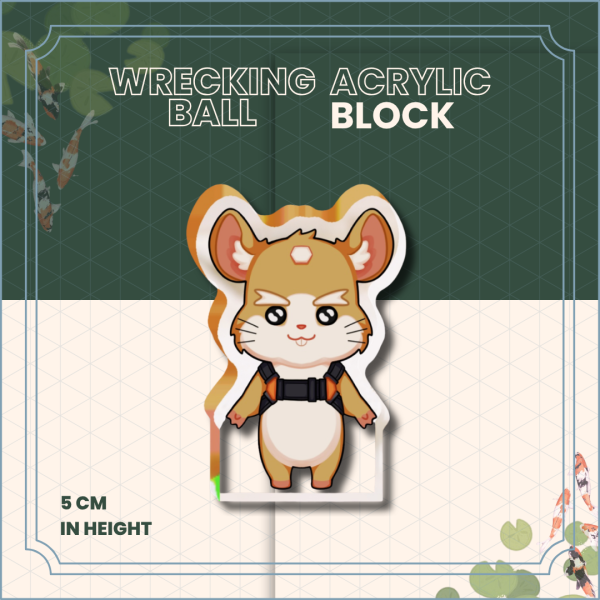 Wrecking Ball Acrylic Block
