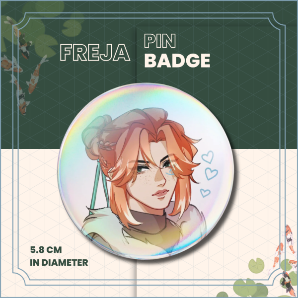 Freja Pin Badge 5cm