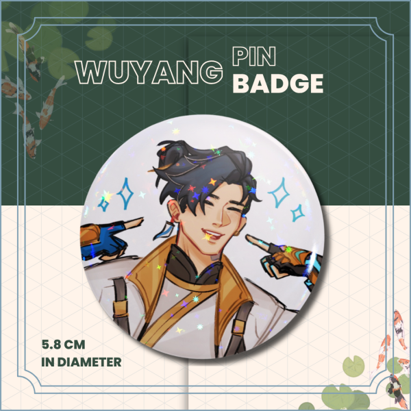 Wuyang Wuxing Uniform Pin Badge 5cm