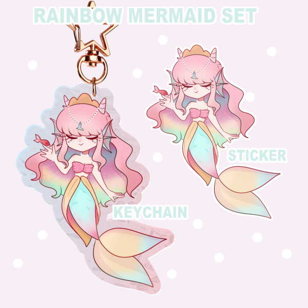 Rainbow Mermaid set 
