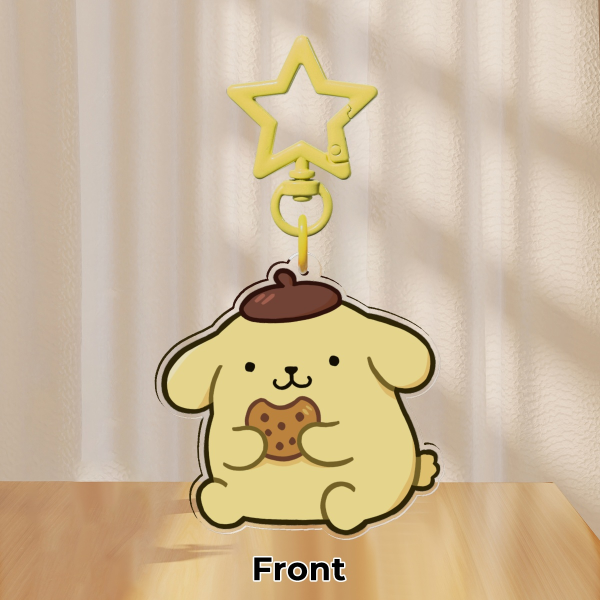 Pompompurin 🍮 - Clear Acrylic Keychains