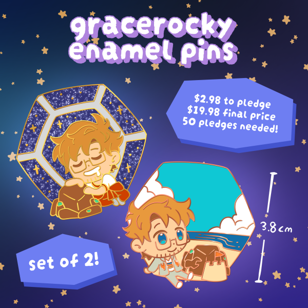 Gracerocky Enamel Pins