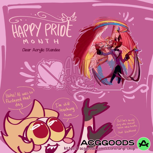 AppleRadio Pride Month | Clear Acrylic Standees