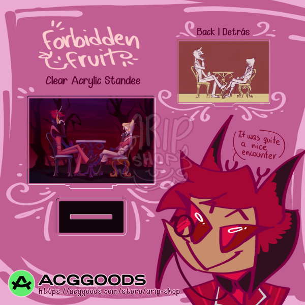 Forbidden Fruit - AppleRadio | Clear Acrylic Standees