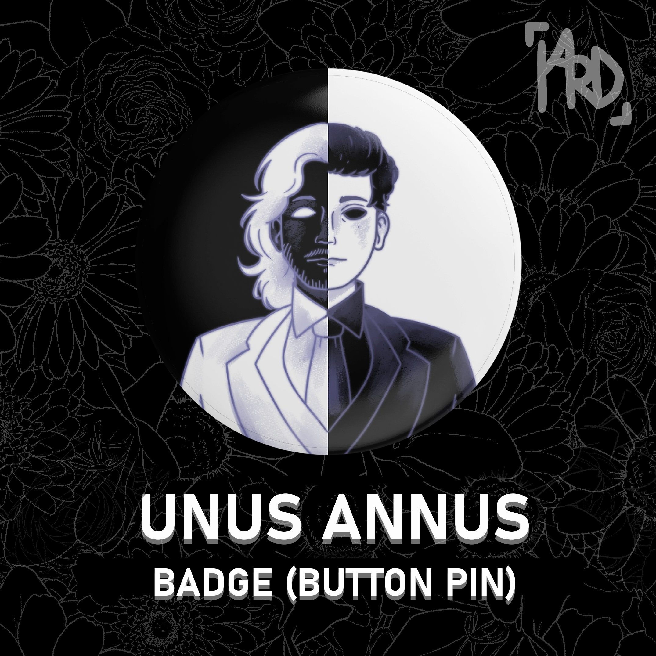 Unus Annus Duet Badge (Button Pin) - Memento Mori Collection