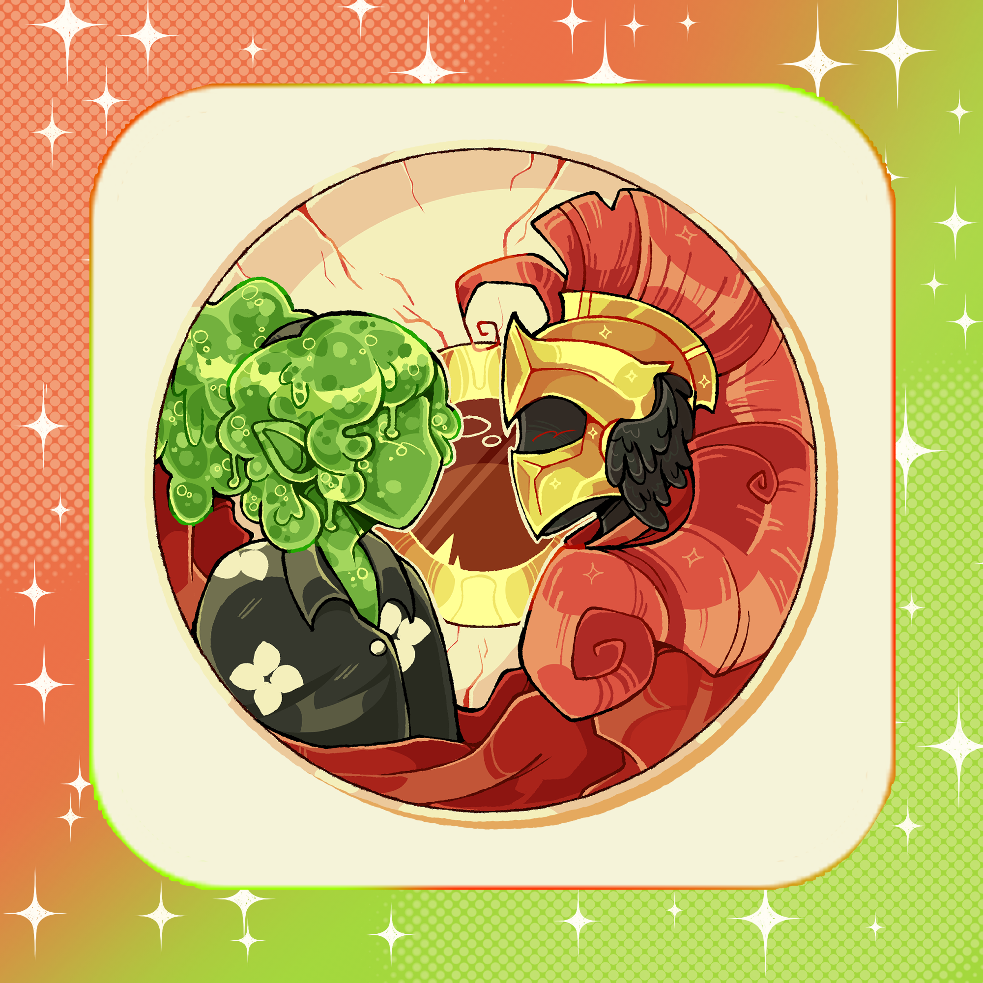 Slimeknight Sticker // SFAWTDE