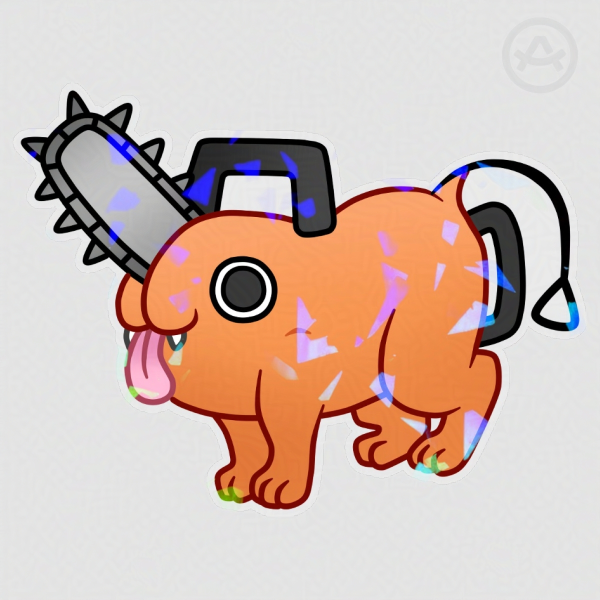 Pochita - 3 Inch Holographic Sticker