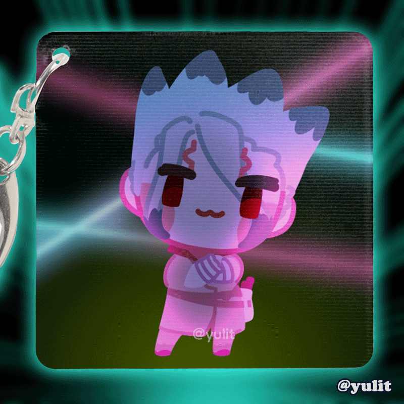 Dr.Stone - Dancing Senku Lenticular Keychain