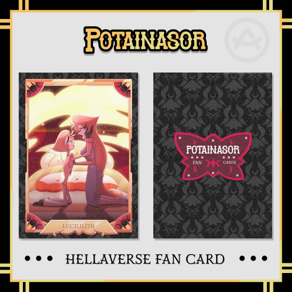 Lucililith 🍎🎶 | Holographic Photocard | Hazbin Hotel | Potainasor 🖤✨️❤️ FAN CARD