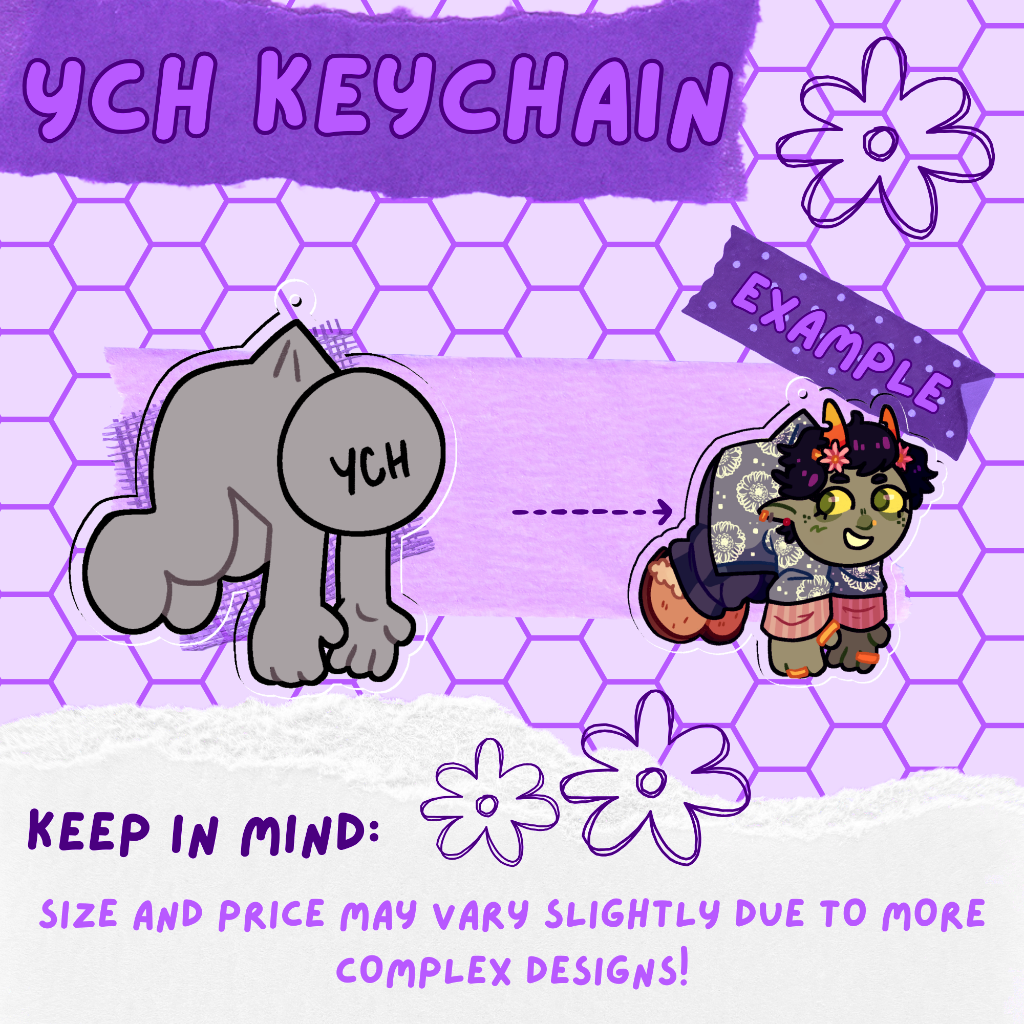 YCH Dangling Person Keychain