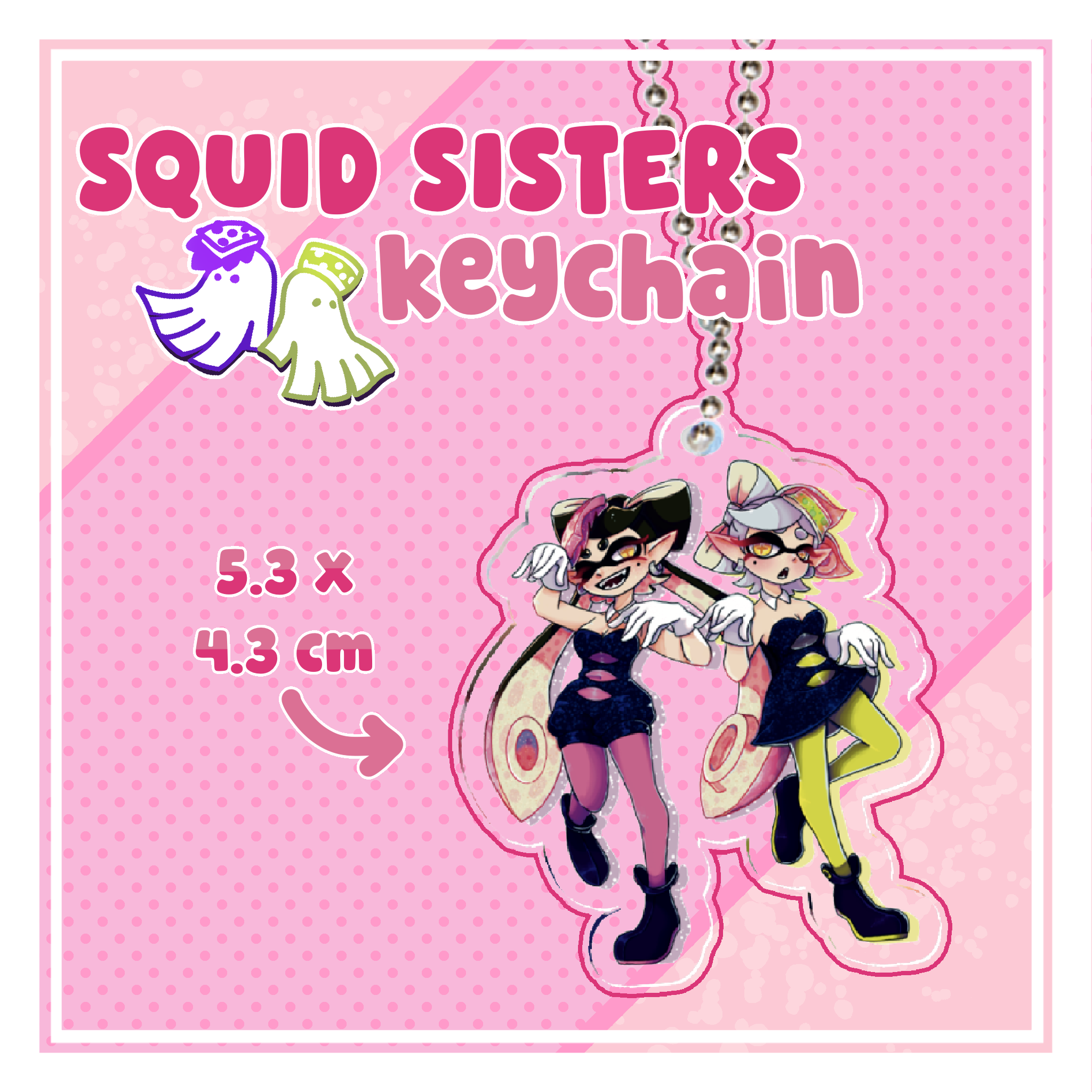 SPLATOON Squid Sisters Acrylic Keychain