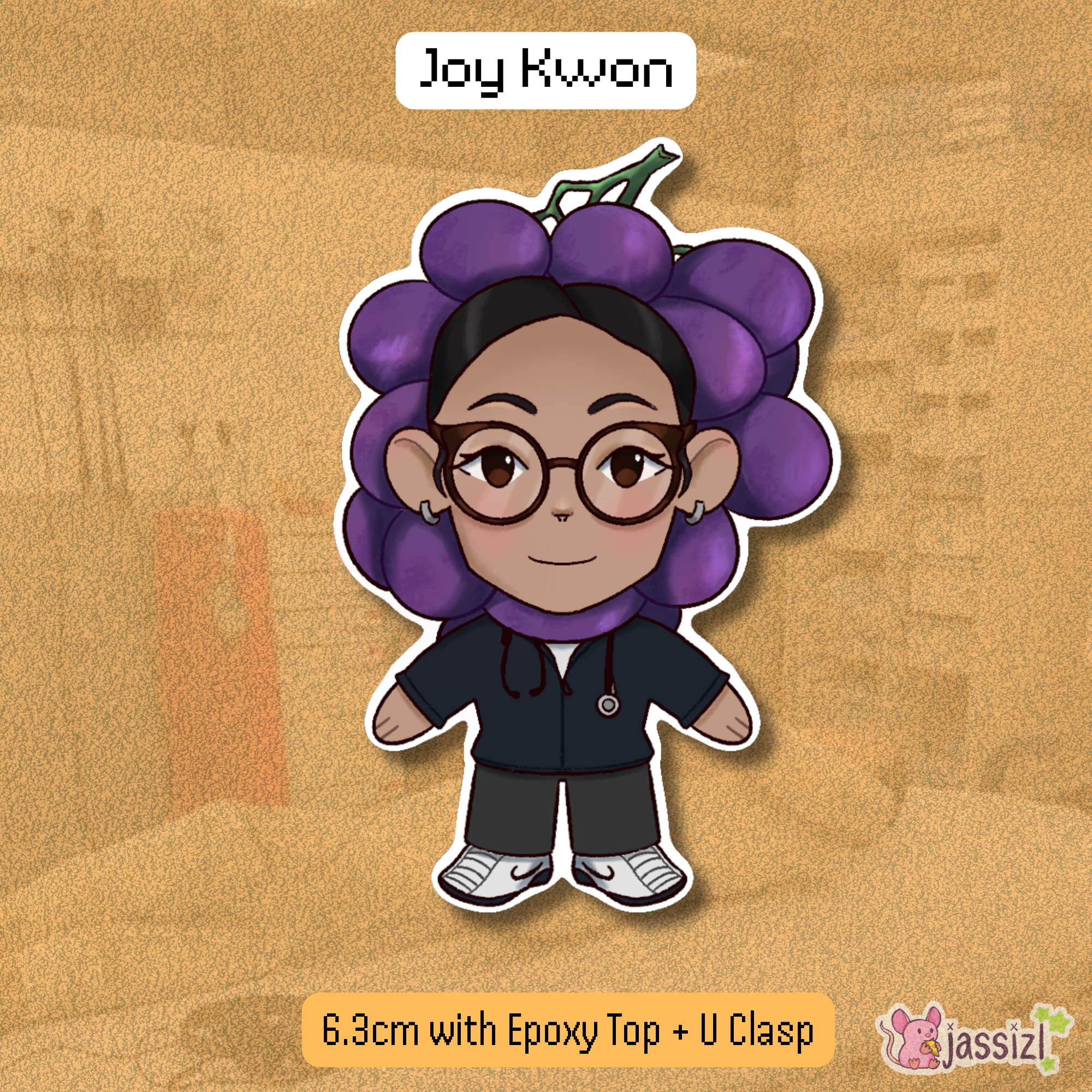Dr. Joy Kwon | THE PITT KEYCHAINS | Series 3 | Fruits
