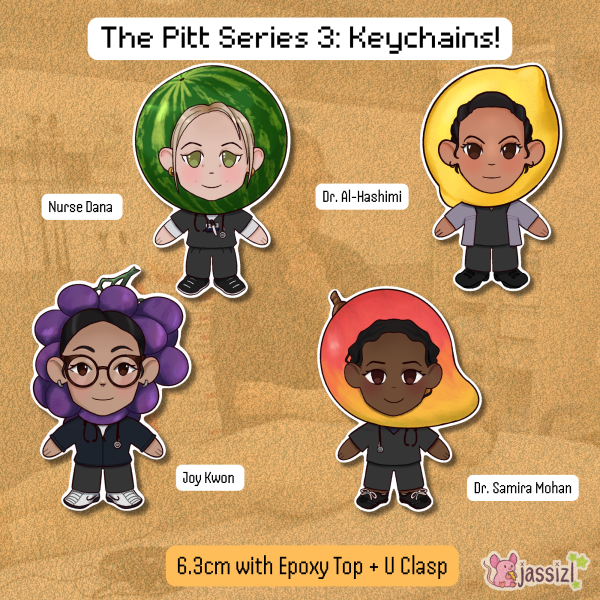 THE PITT FRUIT KEYCHAINS | Series 3 | The pitt | hucklerobby 