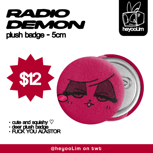 RadioDemon | Plush Badge