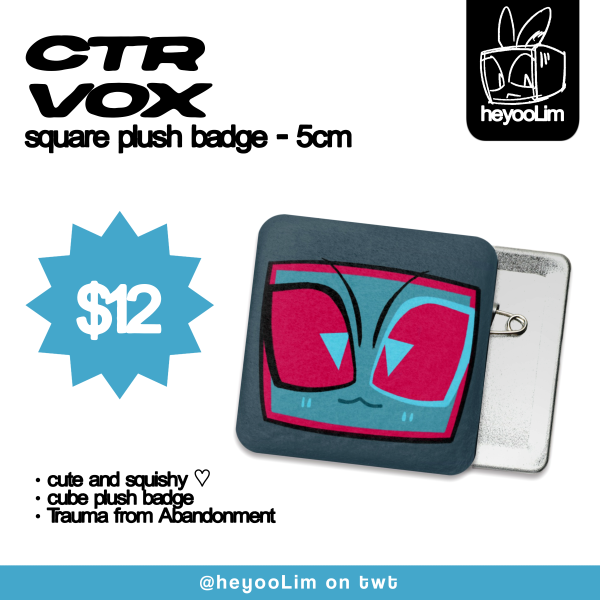 CTR Vox | Square Plush Badge
