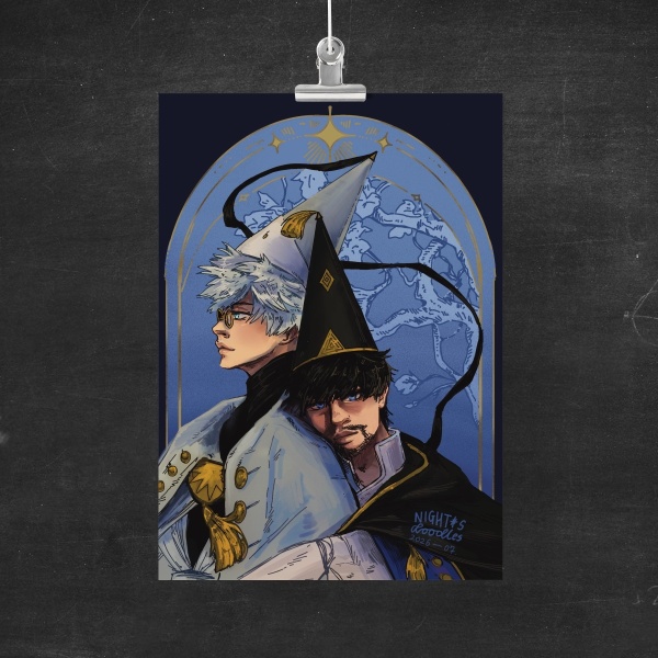 Olruggio and Qifrey A4 print
