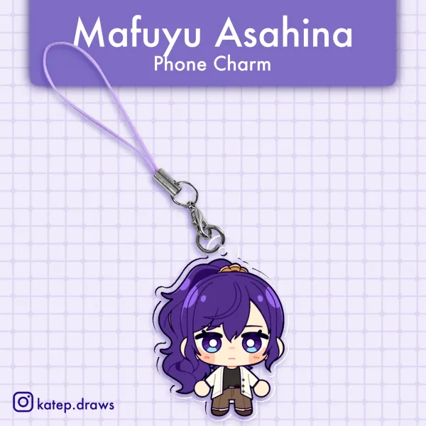Mafuyu Asahina Project Sekai Phone Charm