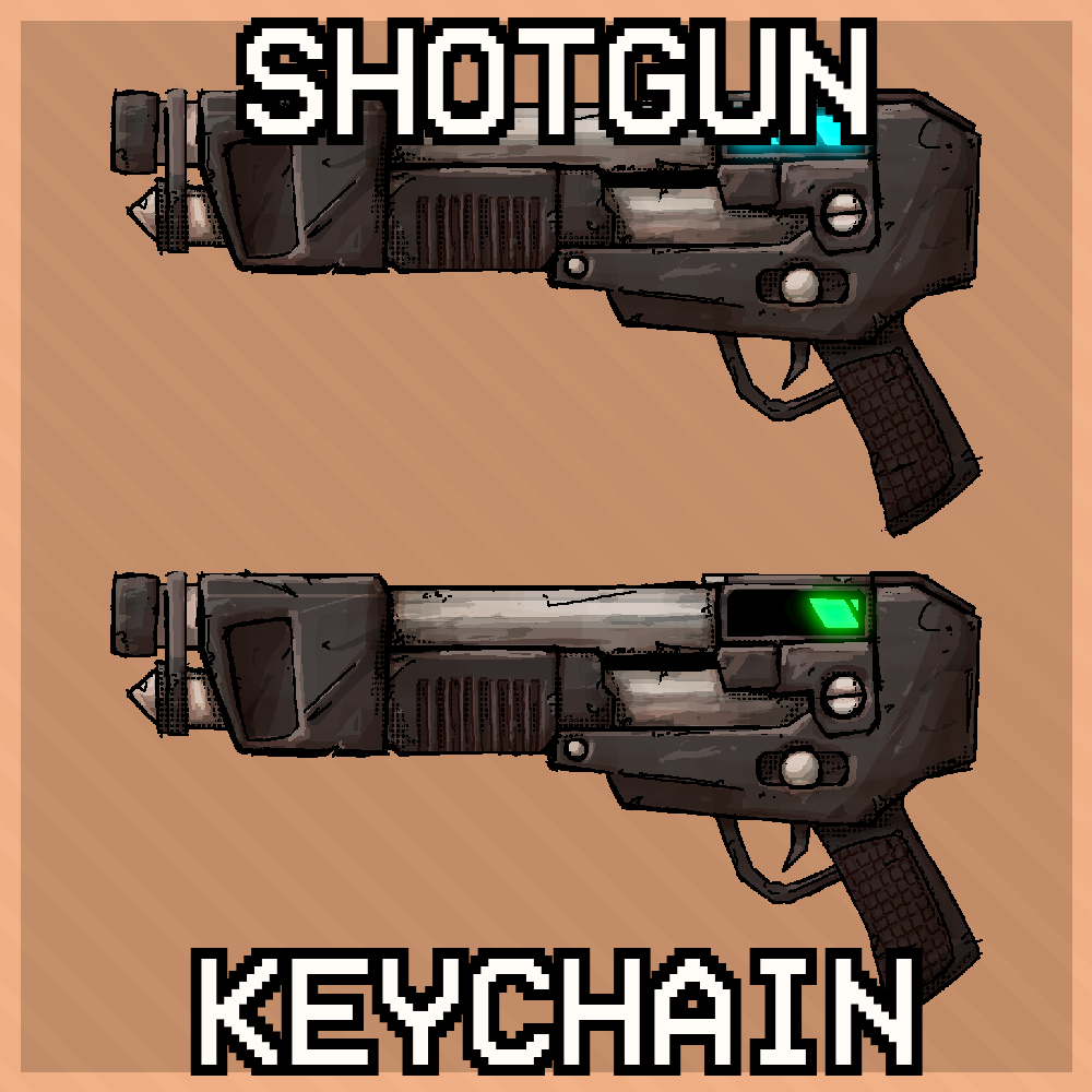 ULTRAKILL Shotgun Keychain