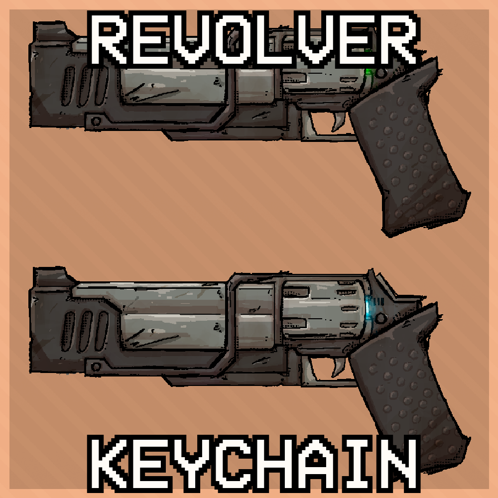 ULTRAKILL Pistol Keychain