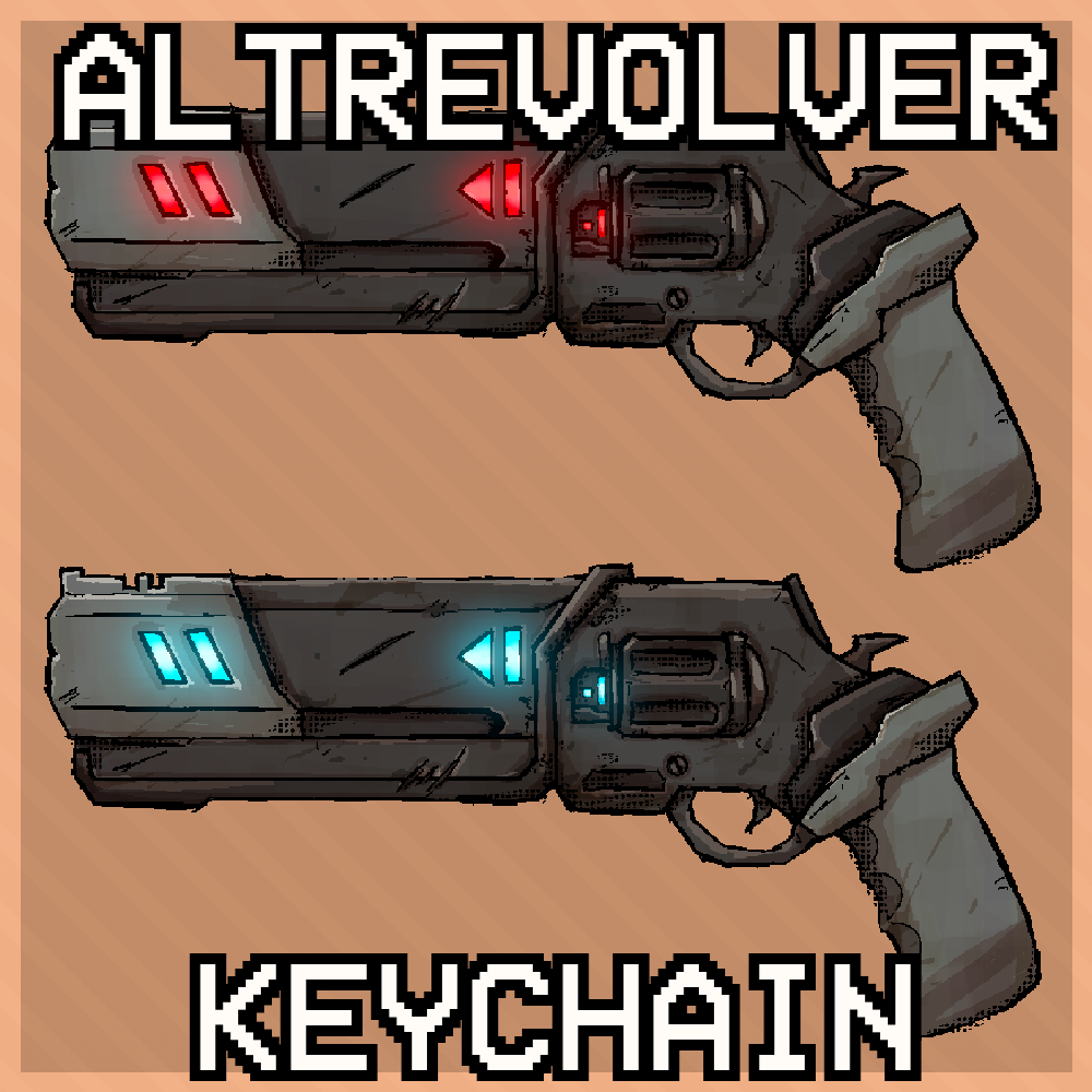 ULTRAKILL Revolver Keychain