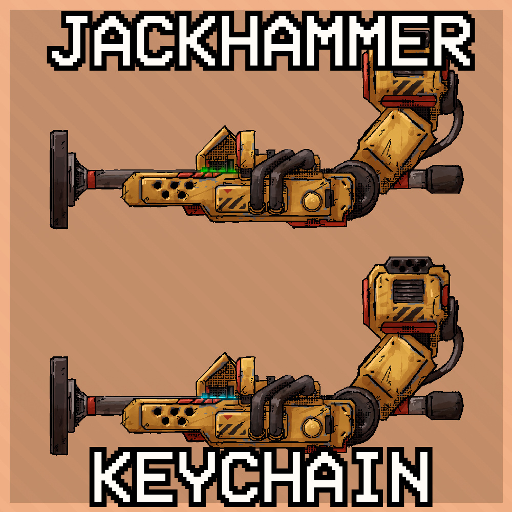 ULTRAKILL Jackhammer Keychain