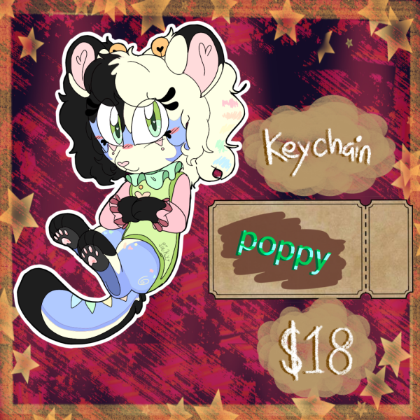 Poppy 2-Piece Keychains