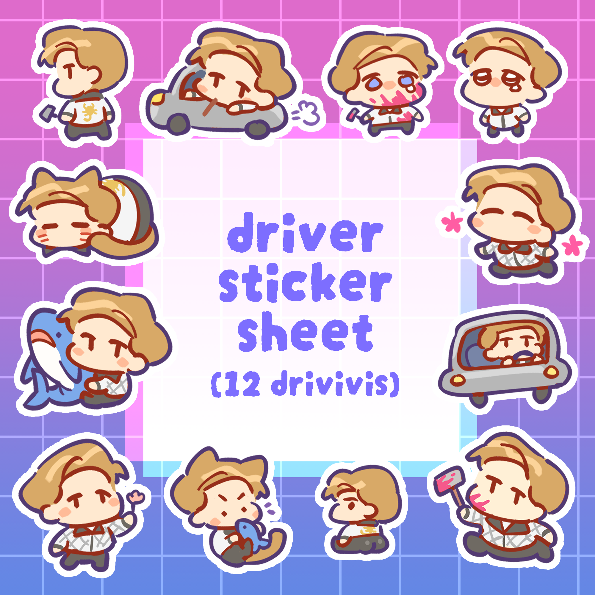 Driver Sticker Sheet