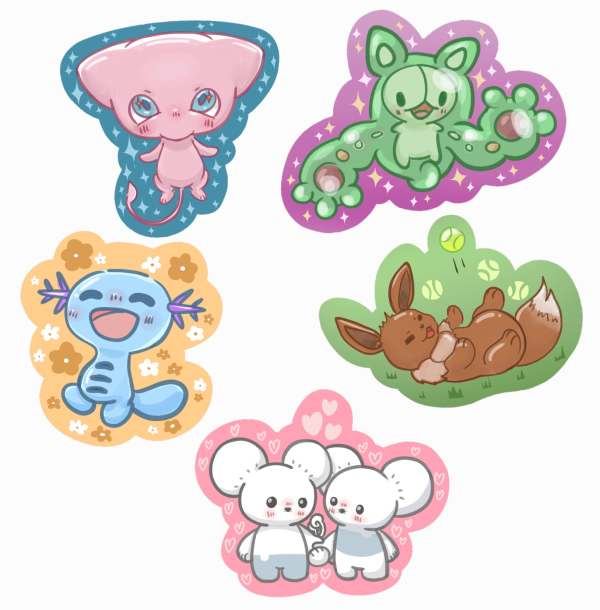 Pokemon sticker assortment