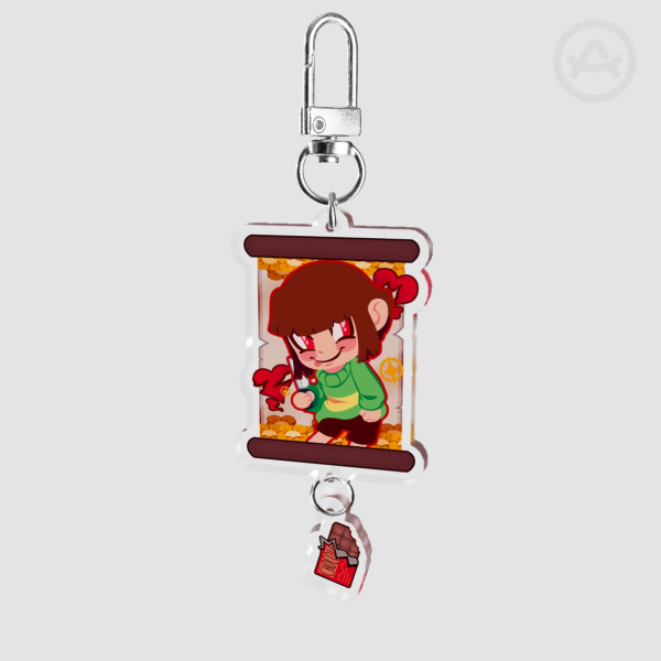 Chara Scroll Connection Acrylic Keychain
