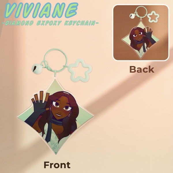 Viviane (OC) - Diamond portrait keychain
