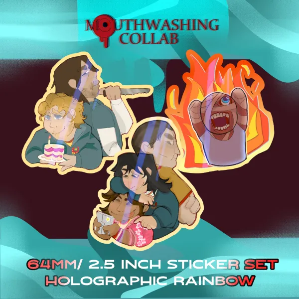 MOUTHWASHING take responsibility holographic rainbow set