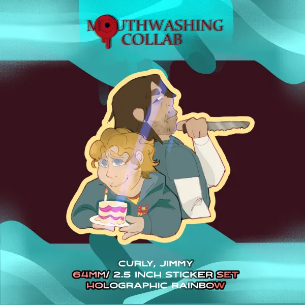 MOUTHWASHING resentment Edge Die Cut Stickers